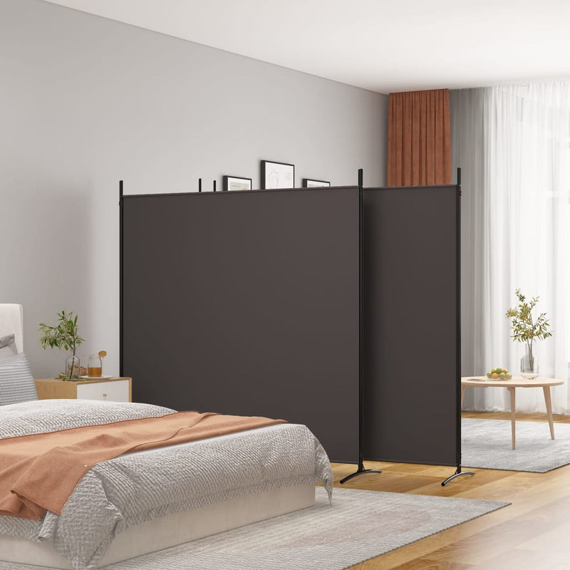 vidaXL Kamerscherm met 4 panelen 698x180 cm stof bruin MeubelReus