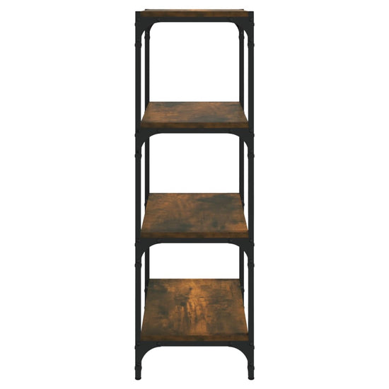 Boekenkast 40x33x100 cm bewerkt hout gerookt eikenkleurig MeubelReus