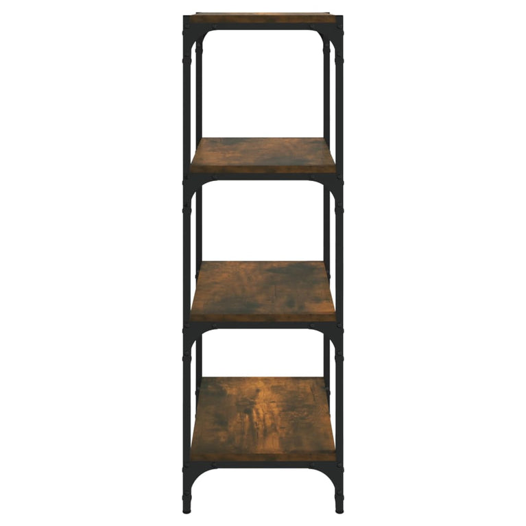 Boekenkast 40x33x100 cm bewerkt hout gerookt eikenkleurig MeubelReus