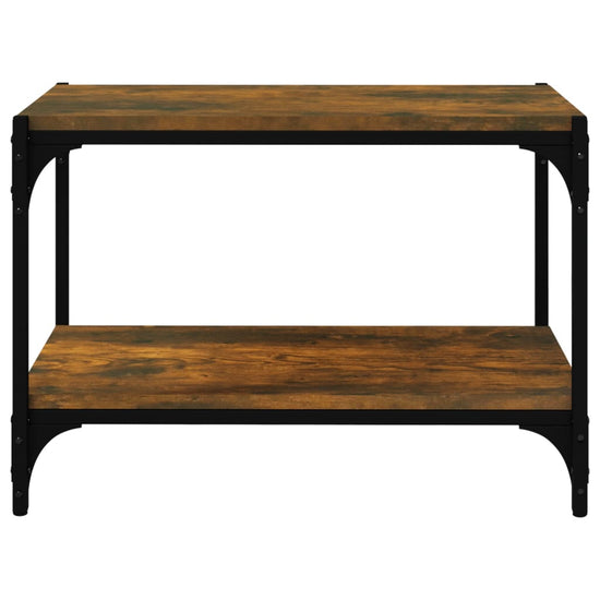 Tv-meubel 60x33x41 cm bewerkt hout en staal gerookt eikenkleur MeubelReus
