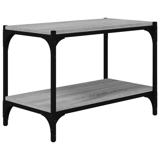 Tv-meubel 60x33x41 cm bewerkt hout en staal grijs sonoma eiken MeubelReus