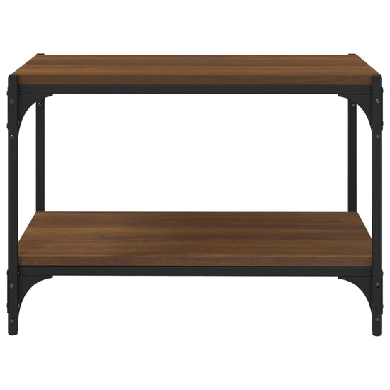 Tv-meubel 60x33x41 cm bewerkt hout en staal bruin eikenkleur MeubelReus