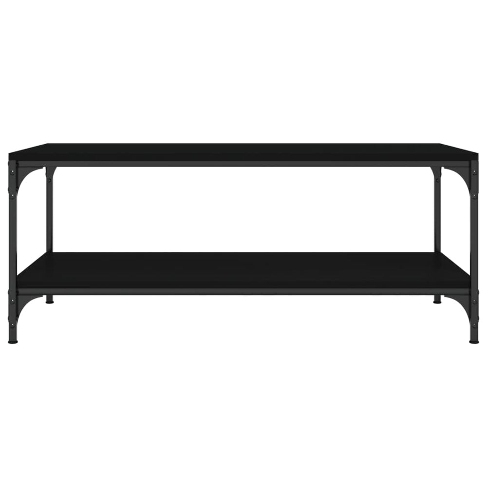 Salontafel 100x50x40 cm bewerkt hout zwart eikenkleurig MeubelReus