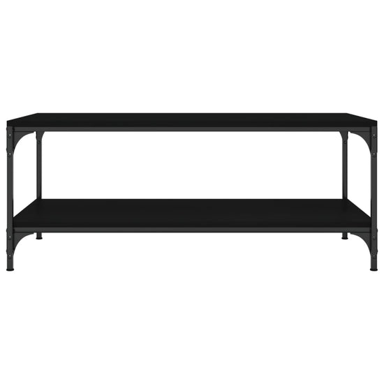 Salontafel 100x50x40 cm bewerkt hout zwart eikenkleurig MeubelReus