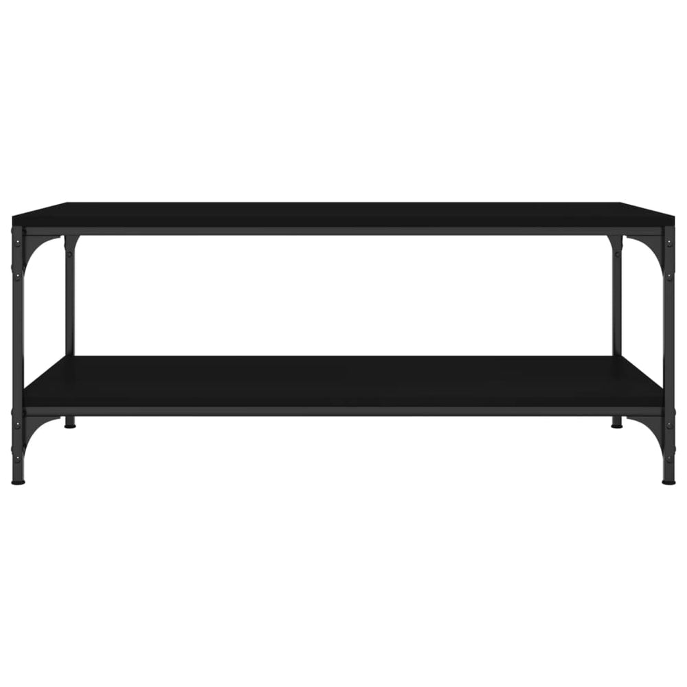 Salontafel 80x50x40 cm bewerkt hout zwart MeubelReus