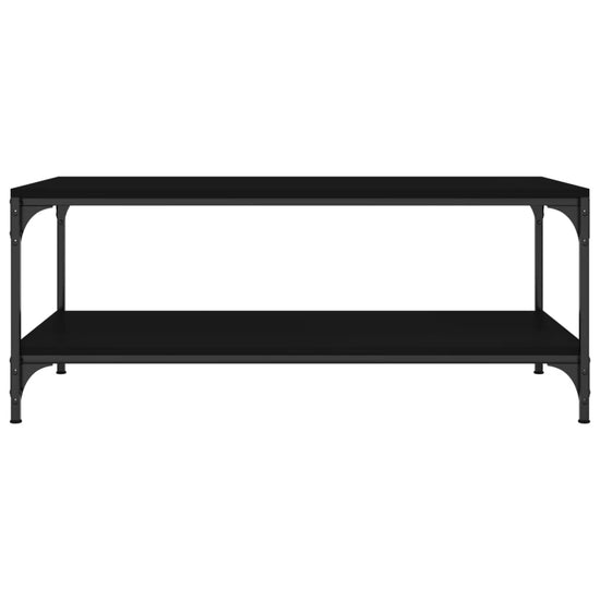 Salontafel 80x50x40 cm bewerkt hout zwart MeubelReus