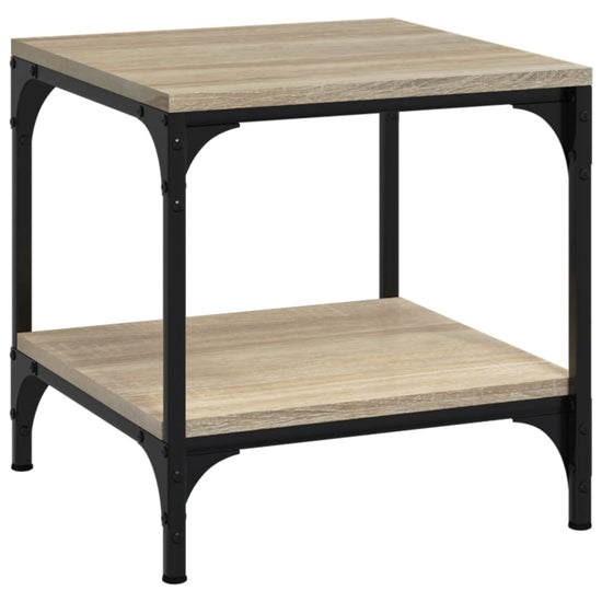Bijzettafels 2 st 40x40x40 cm bewerkt hout sonoma eikenkleurig MeubelReus