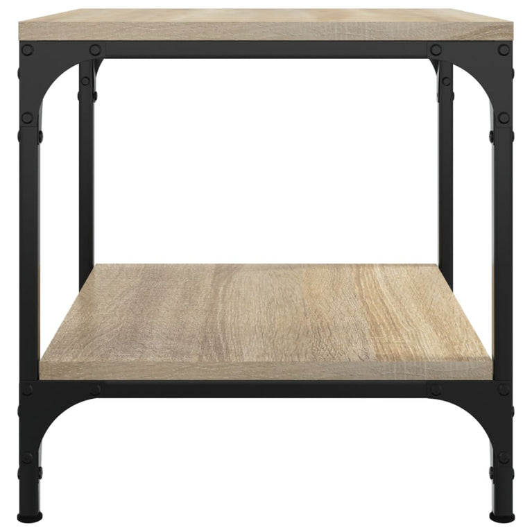 Bijzettafels 2 st 40x40x40 cm bewerkt hout sonoma eikenkleurig MeubelReus