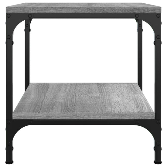 Bijzettafels 2 st 40x40x40 cm bewerkt hout grijs sonoma eiken MeubelReus