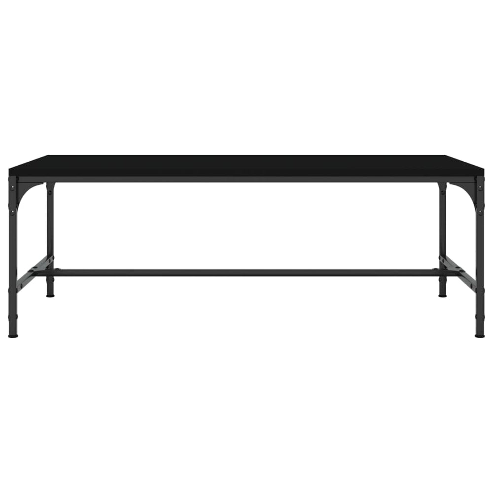 Salontafel 80x50x35 cm bewerkt hout zwart MeubelReus