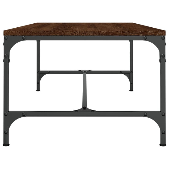 Salontafel 80x50x35 cm bewerkt hout bruin eikenkleur MeubelReus