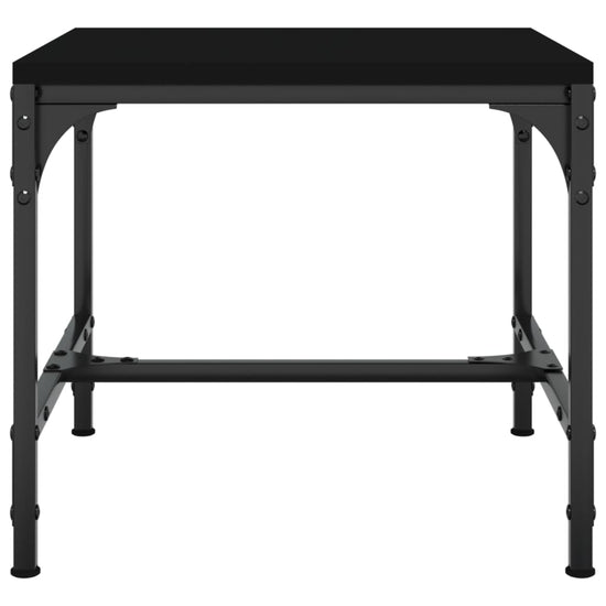 Salontafel 50x50x35 cm bewerkt hout zwart MeubelReus