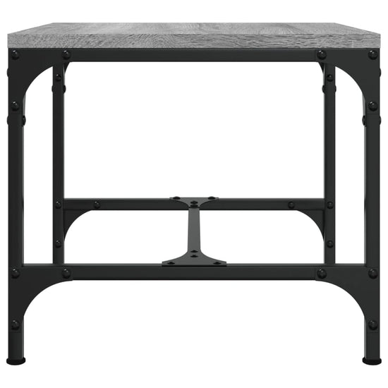 Salontafel 50x50x35 cm bewerkt hout grijs MeubelReus