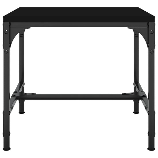 Bijzettafels 2 st 40x40x35 cm bewerkt hout zwart MeubelReus
