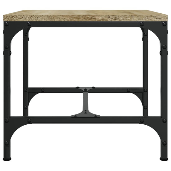Bijzettafel 40x40x35 cm bewerkt hout sonoma eikenkleurig MeubelReus