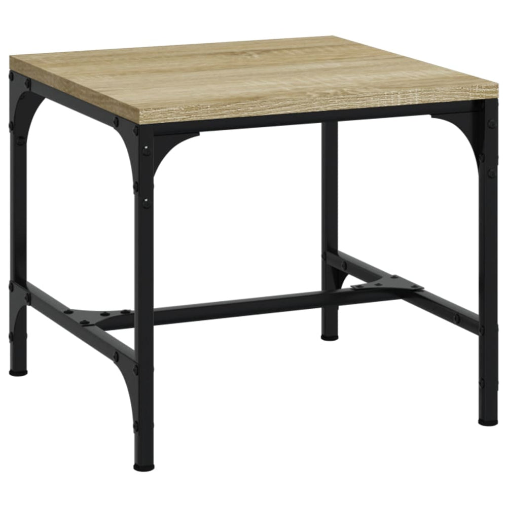Bijzettafels 2 st 40x40x35 cm bewerkt hout sonoma eikenkleurig MeubelReus