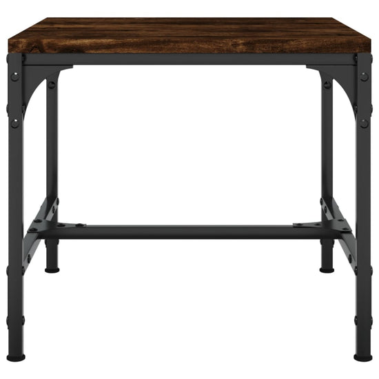 Bijzettafels 2 st 40x40x35 cm bewerkt hout gerookt eiken MeubelReus