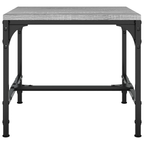 Bijzettafels 2 st 40x40x35 cm bewerkt hout grijs sonoma eiken MeubelReus