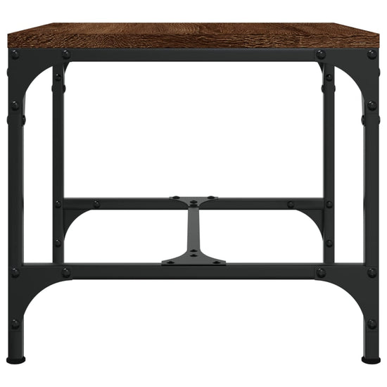 Bijzettafels 2 st 40x40x35 cm bewerkt hout bruineiken MeubelReus