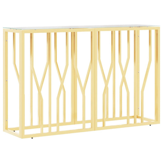 Wandtafel 110x30x70 cm roestvrij staal en glas MeubelReus