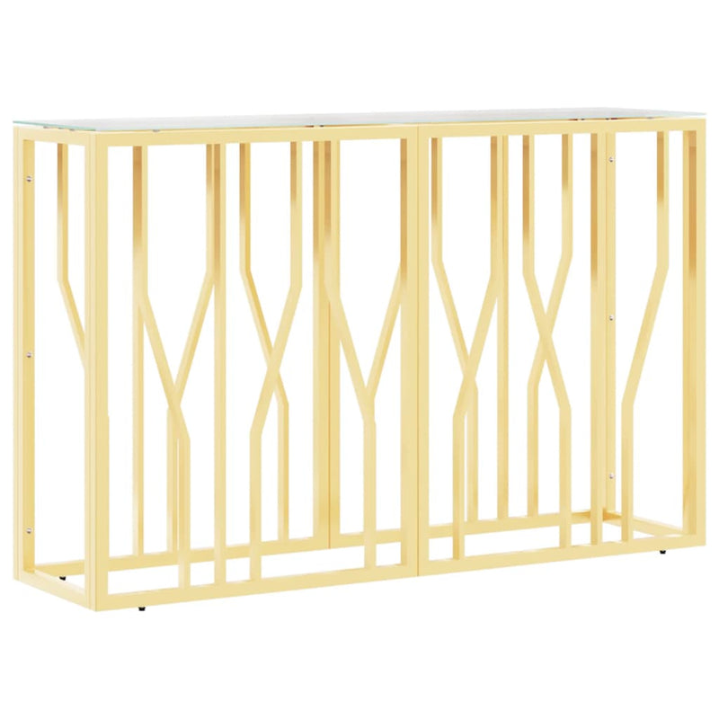 Wandtafel 110x30x70 cm roestvrij staal en glas MeubelReus