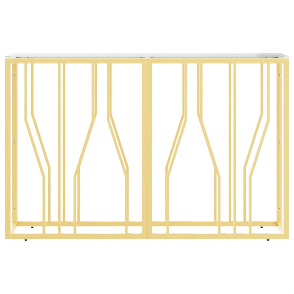 Wandtafel 110x30x70 cm roestvrij staal en glas MeubelReus