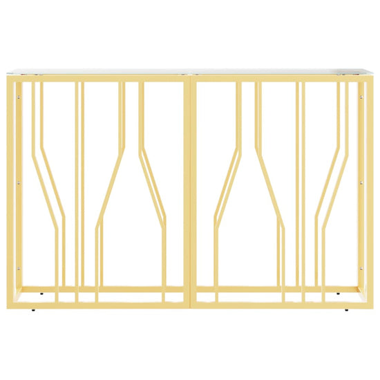 Wandtafel 110x30x70 cm roestvrij staal en glas MeubelReus