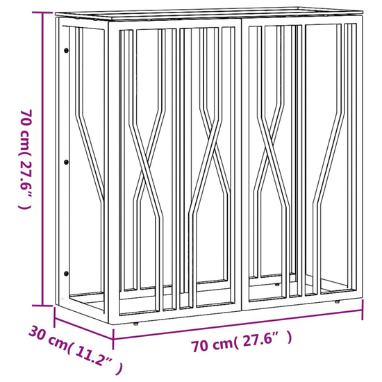 Wandtafel 70x30x70 cm roestvrij staal en glas goudkleurig MeubelReus
