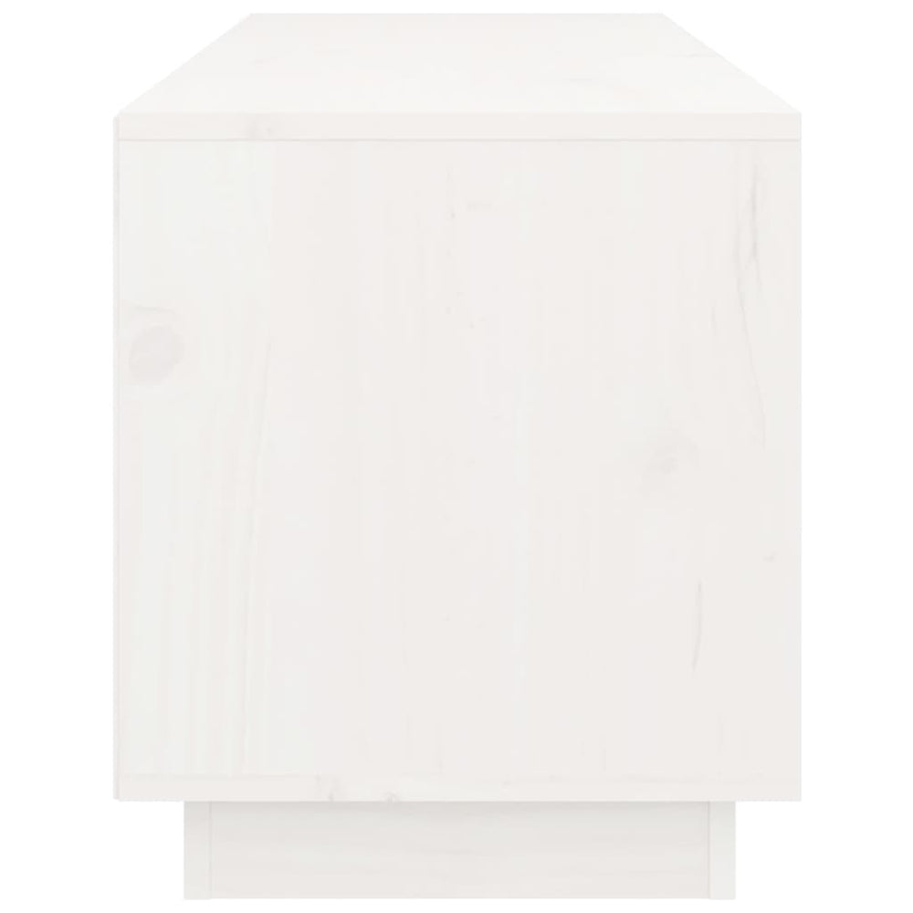 Tv-meubel 105x34x40 cm massief grenenhout wit MeubelReus