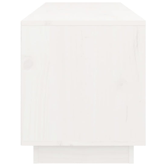 Tv-meubel 105x34x40 cm massief grenenhout wit MeubelReus