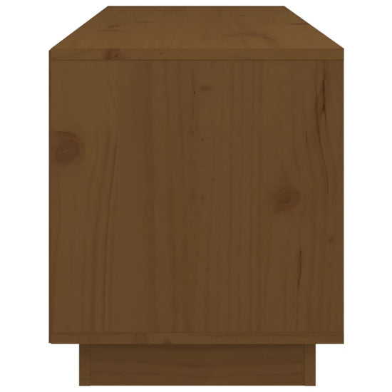 Tv-meubel 105x34x40 cm massief grenenhout honingbruin MeubelReus