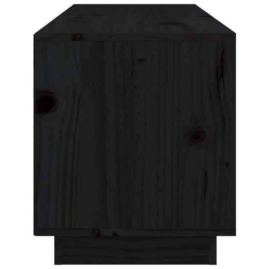 Tv-meubel 105x34x40 cm massief grenenhout zwart MeubelReus