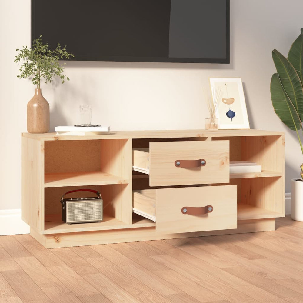 Tv-meubel 100x34x40 cm massief grenenhout MeubelReus