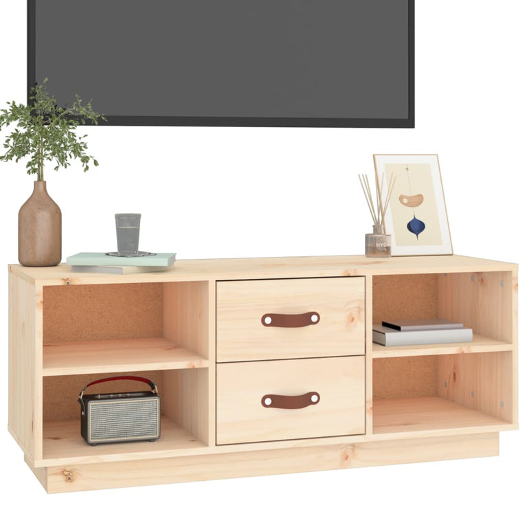 Tv-meubel 100x34x40 cm massief grenenhout MeubelReus