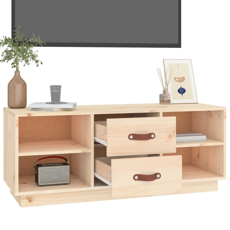 Tv-meubel 100x34x40 cm massief grenenhout MeubelReus