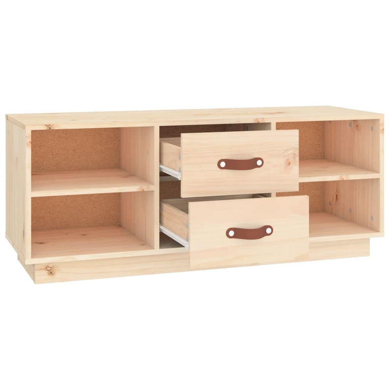 Tv-meubel 100x34x40 cm massief grenenhout MeubelReus