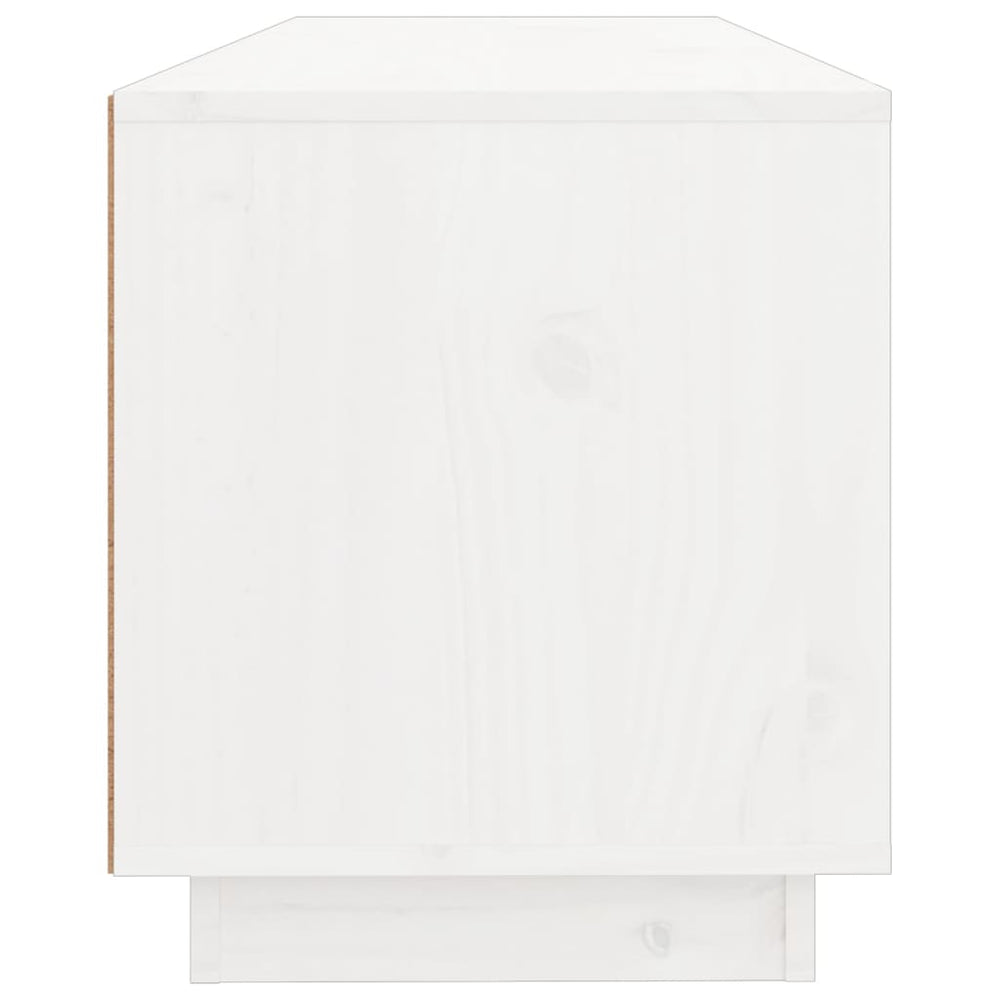 Tv-meubel 100x34x40 cm massief grenenhout wit MeubelReus