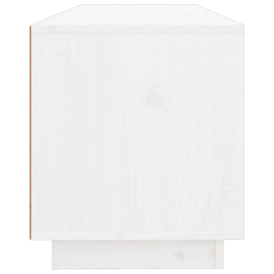 Tv-meubel 100x34x40 cm massief grenenhout wit MeubelReus