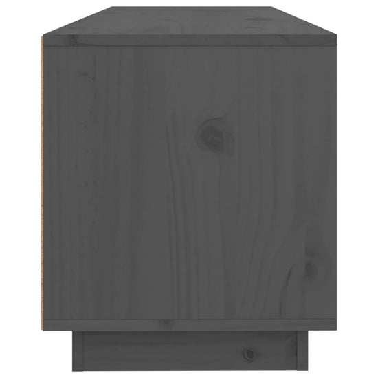 Tv-meubel 100x34x40 cm massief grenenhout grijs MeubelReus