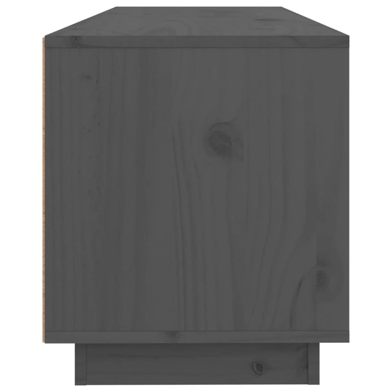 Tv-meubel 100x34x40 cm massief grenenhout grijs MeubelReus