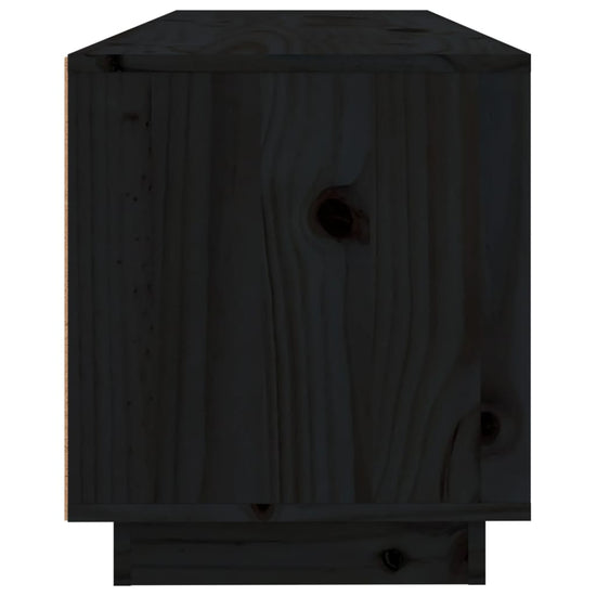 Tv-meubel 100x34x40 cm massief grenenhout zwart MeubelReus