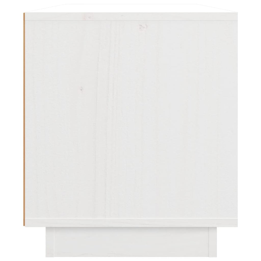 Tv-meubel 80x34x40 cm massief grenenhout wit MeubelReus