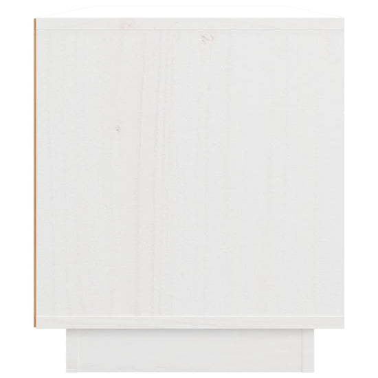 Tv-meubel 80x34x40 cm massief grenenhout wit MeubelReus