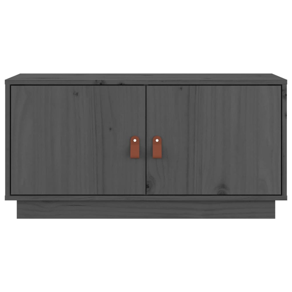 Tv-meubel 80x34x40 cm massief grenenhout grijs MeubelReus