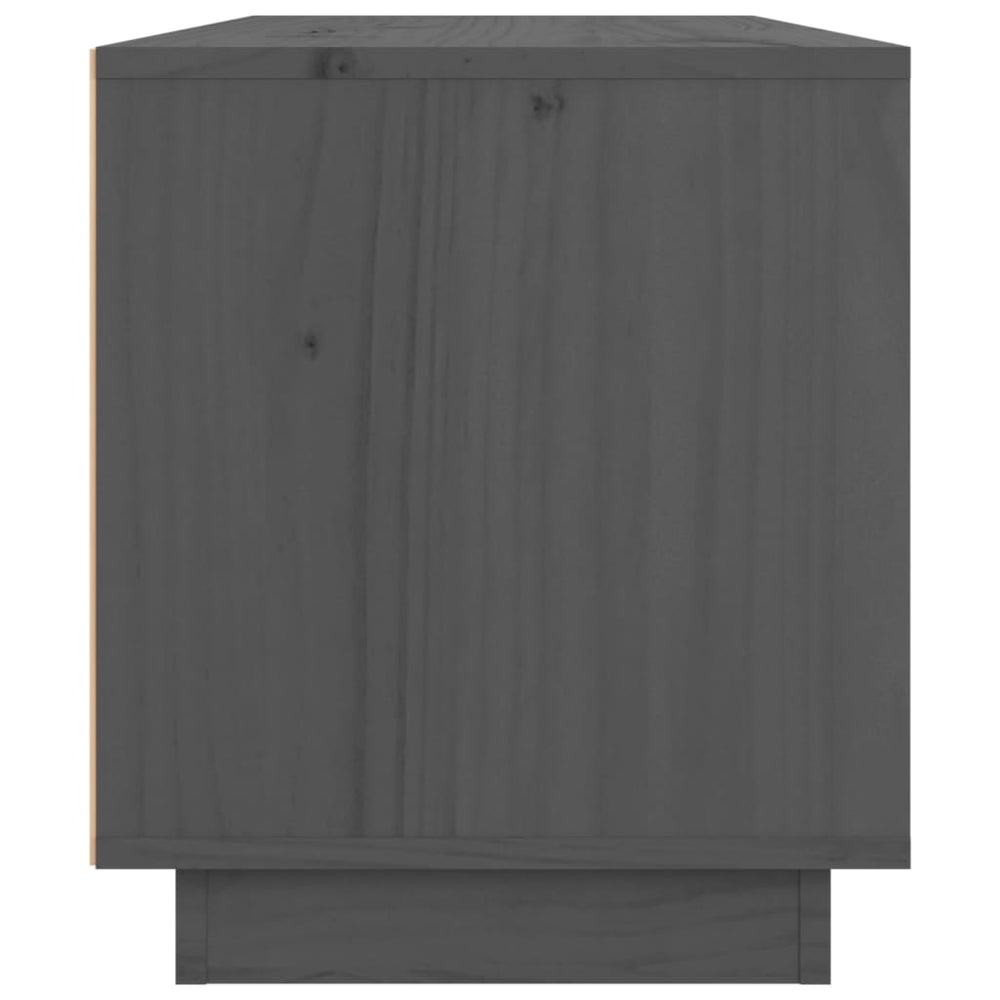 Tv-meubel 80x34x40 cm massief grenenhout grijs MeubelReus