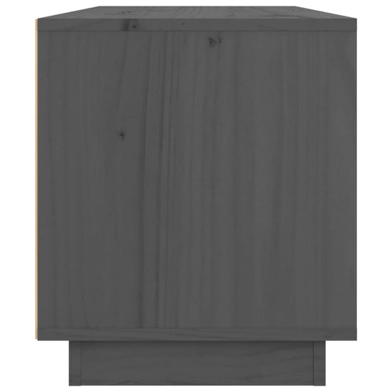 Tv-meubel 80x34x40 cm massief grenenhout grijs MeubelReus