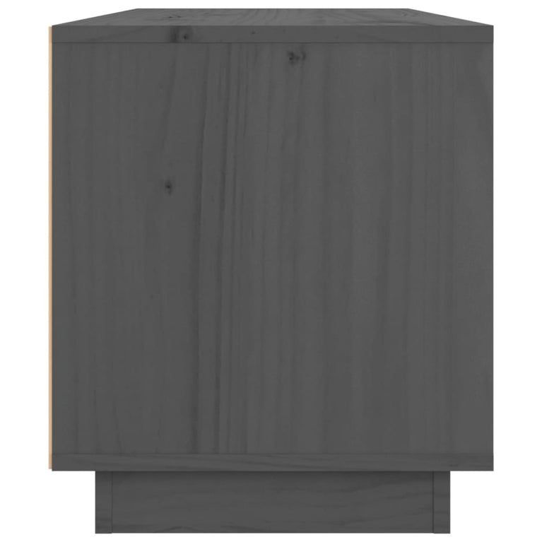 Tv-meubel 80x34x40 cm massief grenenhout grijs MeubelReus