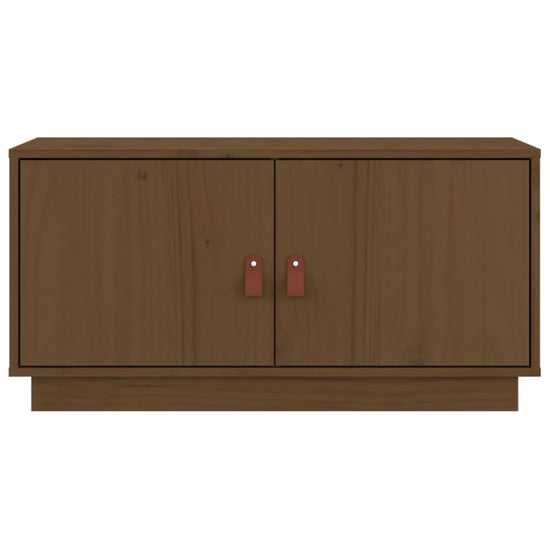 Tv-meubel 80x34x40 cm massief grenenhout honingbruin MeubelReus