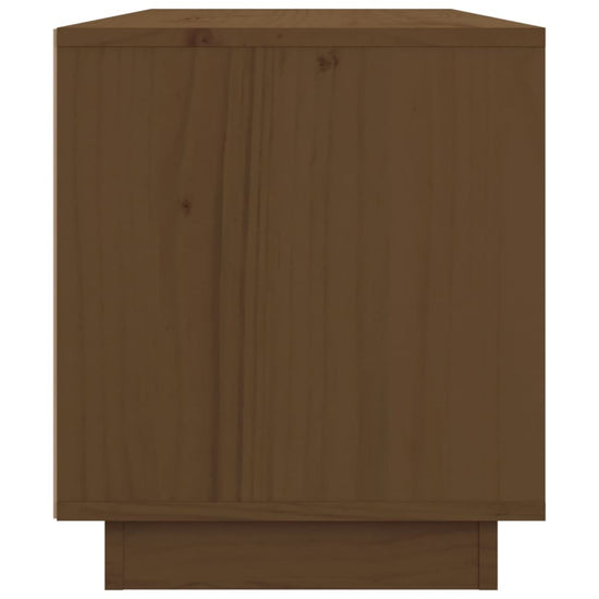 Tv-meubel 80x34x40 cm massief grenenhout honingbruin MeubelReus