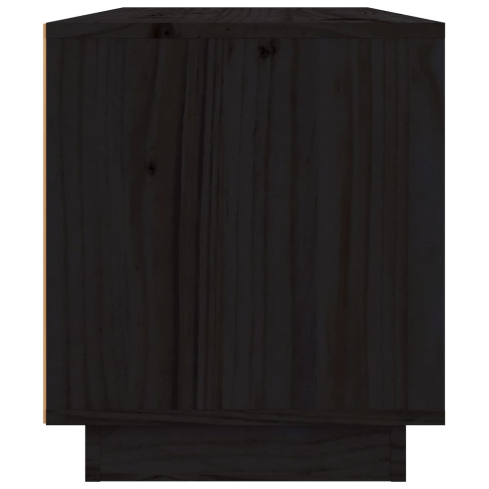 Tv-meubel 80x34x40 cm massief grenenhout zwart MeubelReus
